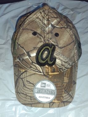 New Atlanta Braves Camo New Era 9Twenty Adjustable Ballcap
